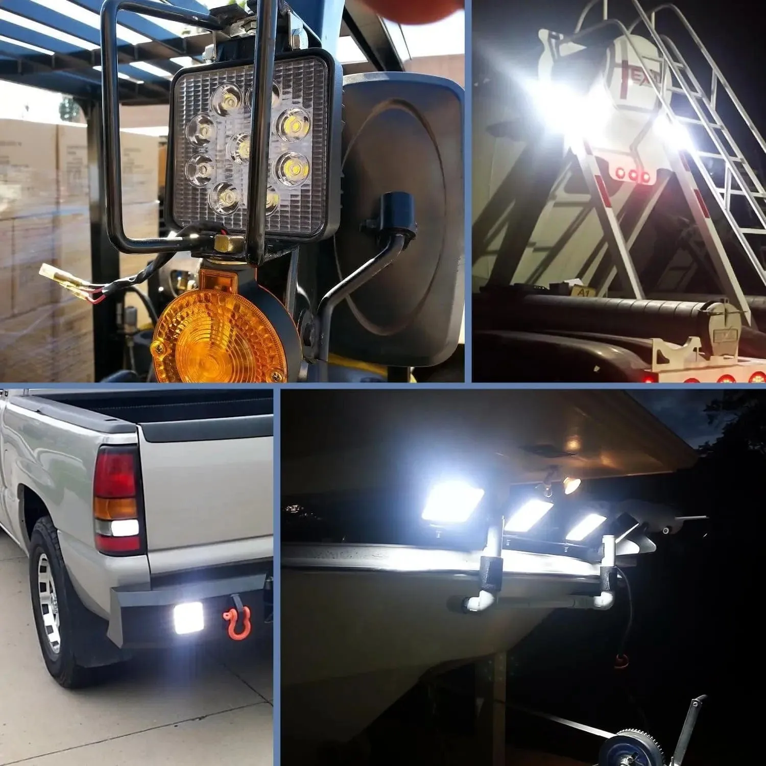 4.2 Inch 27W Spot Square Led Work Lights (Pair)