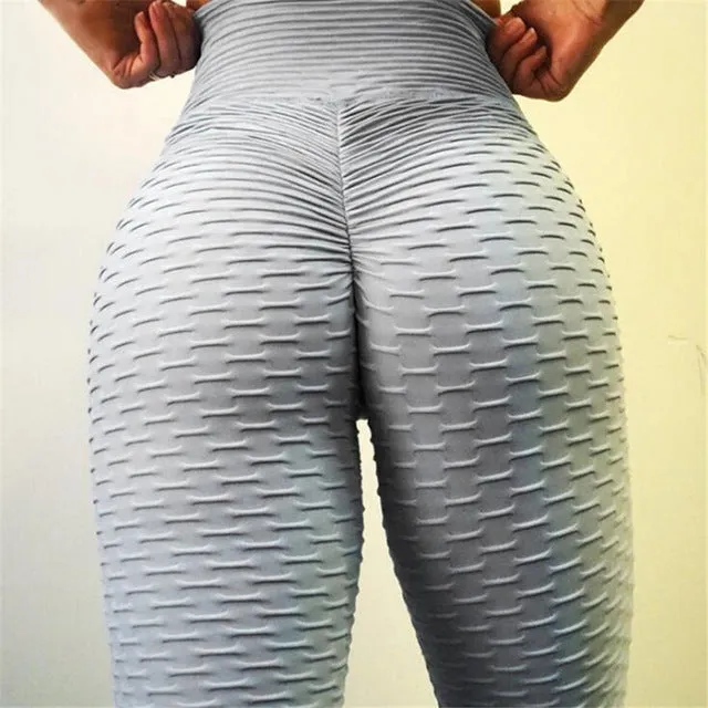 Europe And The United States Explosion Models Casual Solid Color High Waist Hip Gyms Fitness