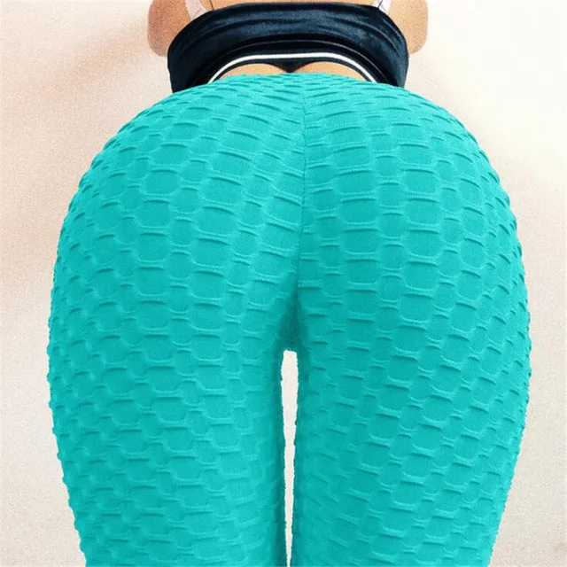 Europe And The United States Explosion Models Casual Solid Color High Waist Hip Gyms Fitness