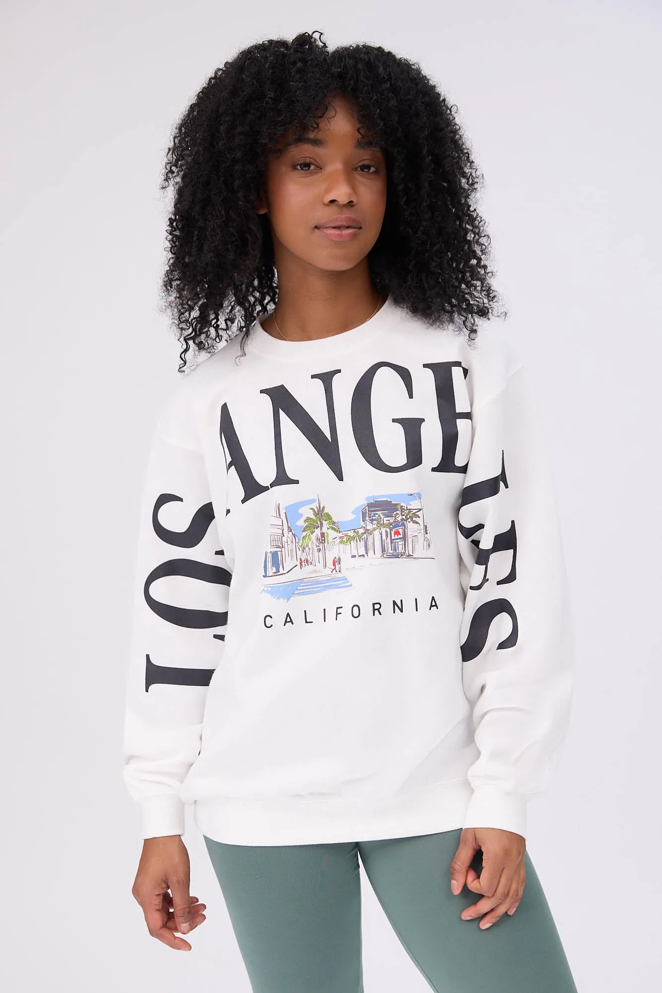 Graphic Crew Neck Sweatshirt