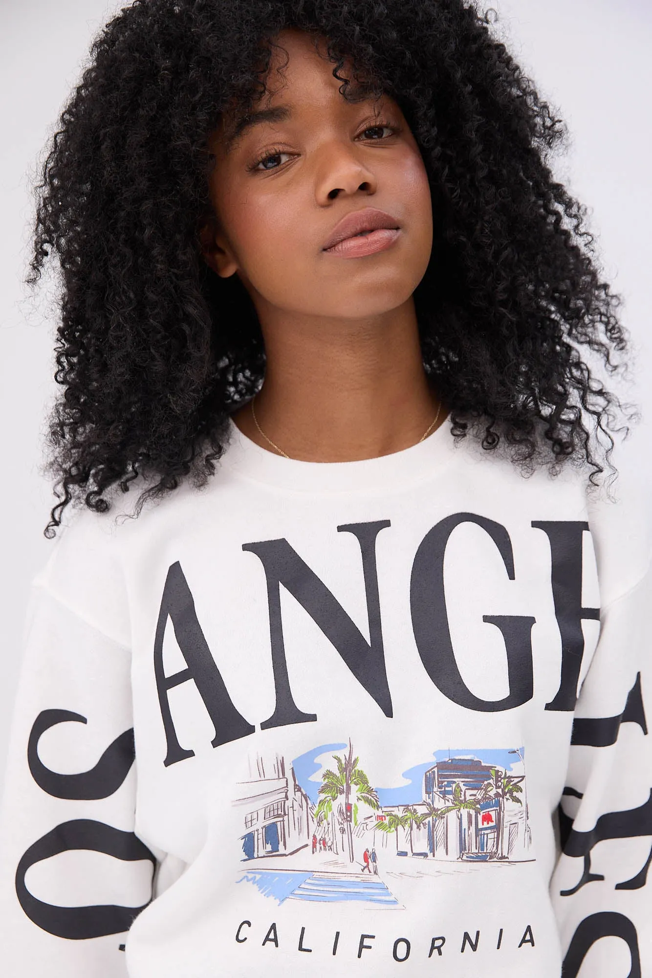 Graphic Crew Neck Sweatshirt