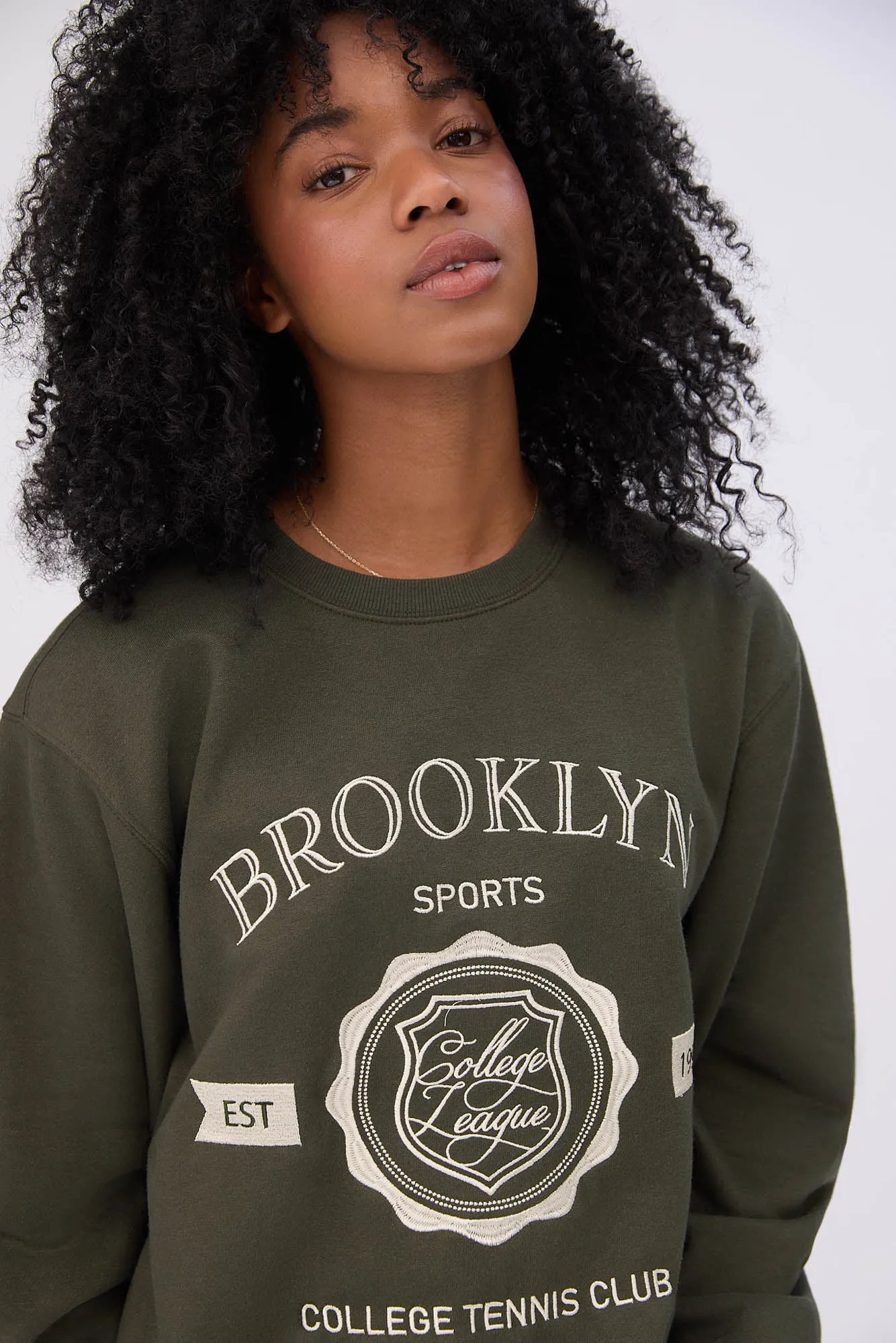 Graphic Crew Neck Sweatshirt