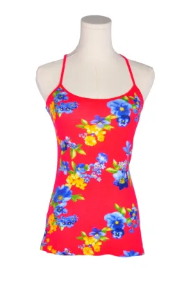 GRG DENIM Women Tank Tops Regular fit in Red - S GRG DENIM Women Tank Tops Regular fit in Red - S