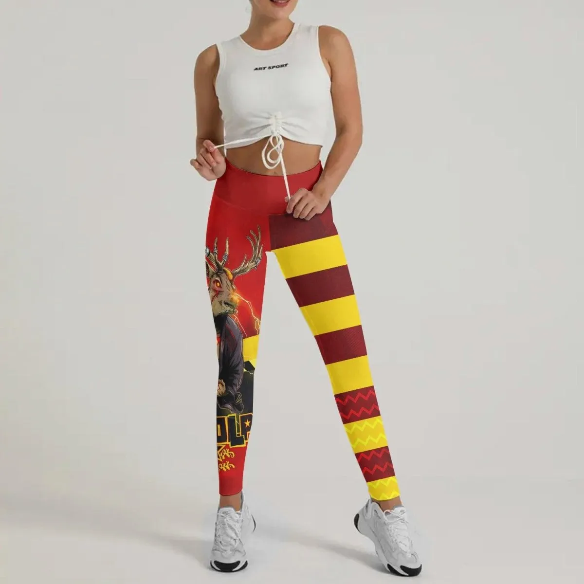 Hudolph The Red Belt Reindeer Leggings