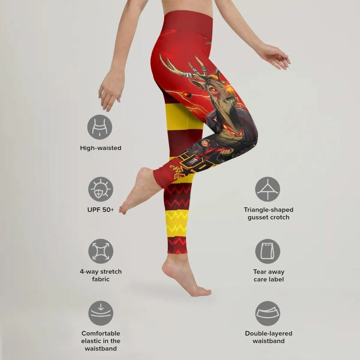 Hudolph The Red Belt Reindeer Leggings