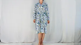 Indian Gauze Dress. Shirt Dress. Block S-L