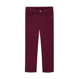 Mayoral - Boys Slim Fit Pants in Burgundy