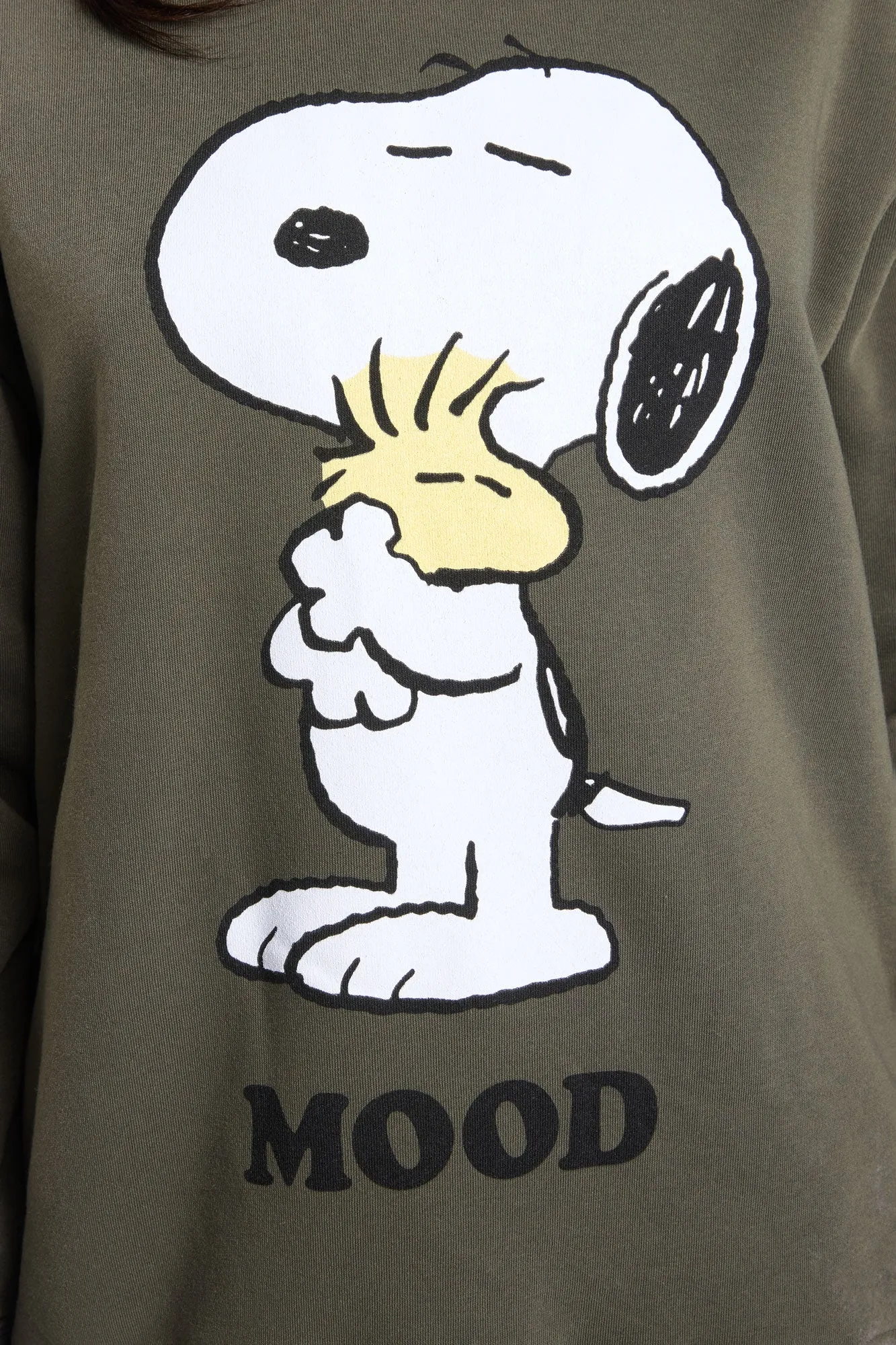Peanuts Snoopy Moods Graphic Crew Neck Sweatshirt