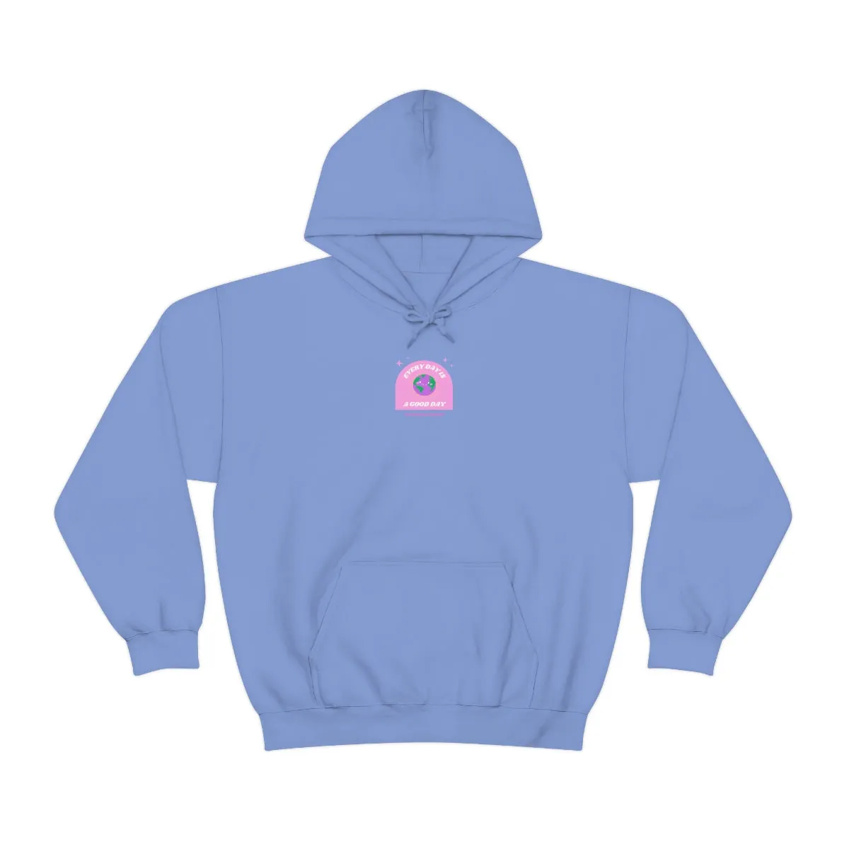 Retro Every Day is a Good Day, Its All About Perspective Earth Pink Purple Back Graphic Hoodie, VSCO Girl Oversized Trendy Tumblr Sw
