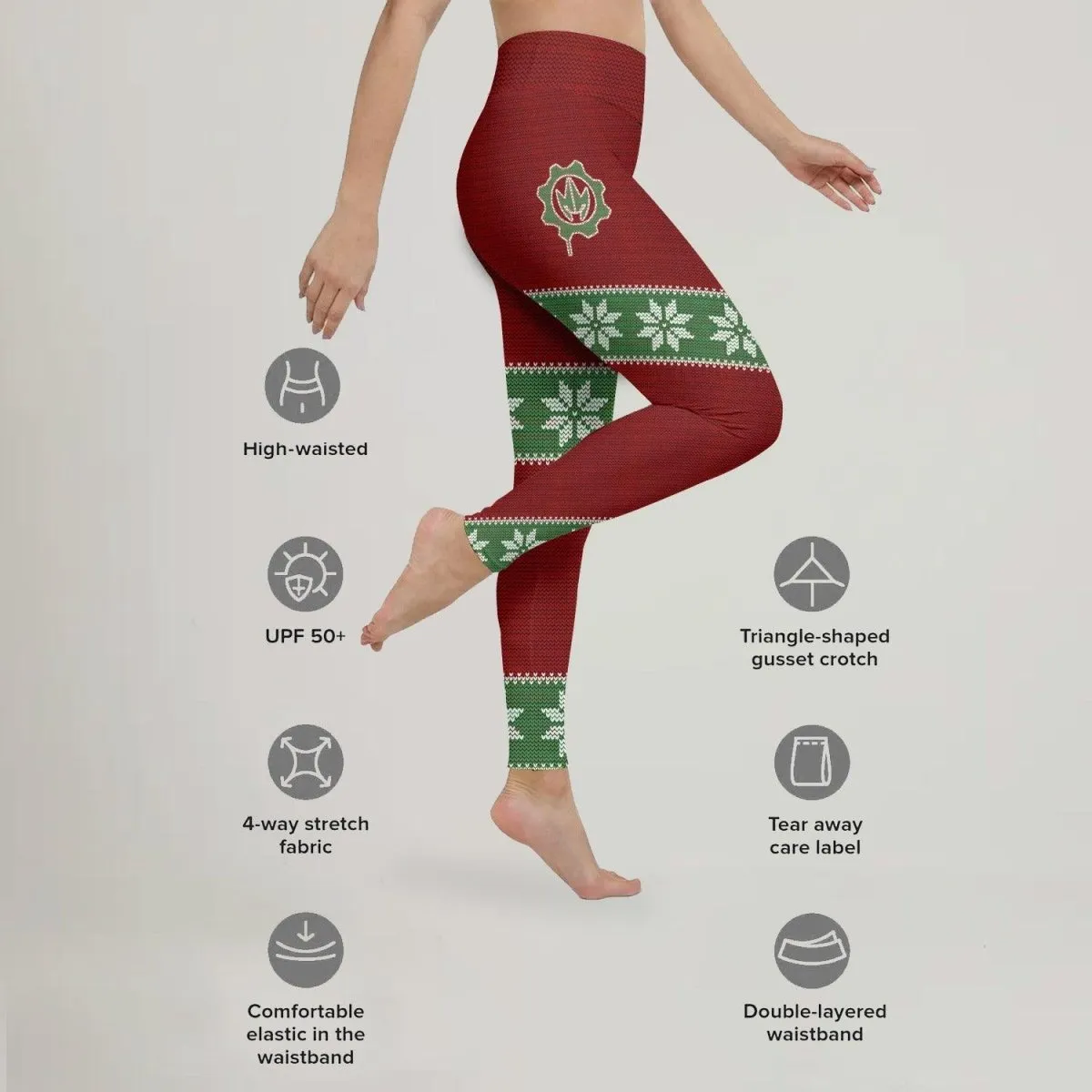 Santa & Satan Christmas Leggings