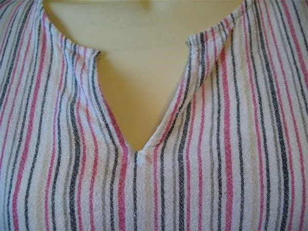 SHAVER LAKE Womens Tops White Pink Vertical Stripe Striped Pattern 3/4 Sleeve TOP Beachwear Summer Beach Wear